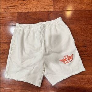 Boys Lie Shorts with Orange Embroidered Logo NWOT Size L